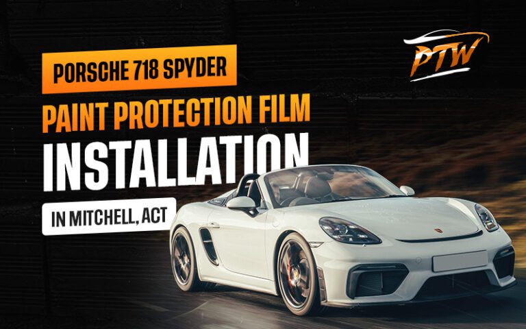 Porsche-718-Spyder-Paint-Protection-Film-Installation-in-Mitchell-ACT